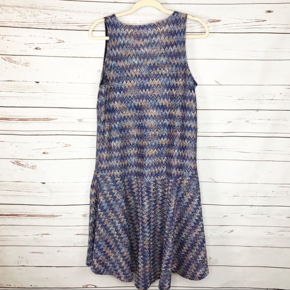 Anthropologie Maeve Chevron Print Westwater Dress - Picture 3 of 10